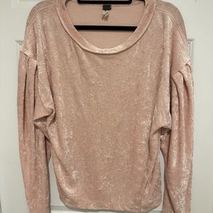 Free People velvet shirt